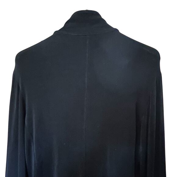 CHICOS Travelers Women’s Full Zip Stretchy Lightweight Black Jacket Sz. 1 (8-10) - Picture 6 of 9